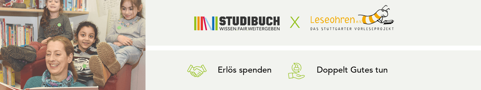 Bücher spenden LeseOhren Header